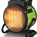 Gardtech Electric Space Heater for Indoor Use, Outdoor Heater with Overheat Protection, Fast Heat PTC Ceramic Portable Garage Heater for Workshop, Greenhouse (Green)