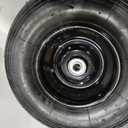 13 Inch 1 PC Rubber Pneumatic Replacement Tires and Wheels 4.00-6 with 5/8'' Axle Bore Hole, Inflated Air Wheel for Wheelbarrow/Wagon/Hand Truck/Trolley/Garden Scooter etc.