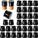32 Pcs Chair Leg Protectors for Hardwood Floors, Silicone Felt Furniture Leg Cover Pad for Protecting Floors from Scratches and Noise, Smooth Moving, Large(Fit Round Diameter：1-5/ 16" to 2")