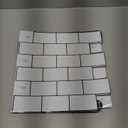 Art3d Peel and Stick Backsplash for Kitchen White Subway (10 Tiles, Thicker Design) (White With Black Grout)