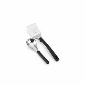 Grill spatula - stainless steel - silicone handle - cutting, turning and turning, MG Carving Premium Scoop