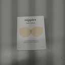 Nippies Reusable Nipple Covers for Women - Extra Thick, Teardrop & Semi-Circle Styles - No-Show Coverage for Backless Outfits (Creme)