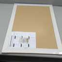 DOLLAR BOSS White Cork Board for Wall - 24 X 18 Inches, Rustic Wooden Frame Bulletin Board, Decorative Hanging Pin Board for Office & Home Decor