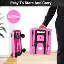 Folding Hand Truck Lightweight Hand Truck Dolly Foldable,Luggage cart with 4 Rotate Wheels, Utility Cart with Adjustable Handle,Collapsible Dolly for Moving