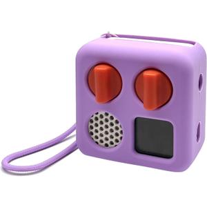 Silicone Cover for Yoto Mini Player, Protective Sleeve Case Compatible with Audio Music Player (Purple)