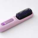 Hair Straightener Brush Negative Travel Portable Cordless Fast Heating Hot Comb