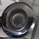 Sink Rack,Sink Protector for Kitchen Sink,Stainless Steel Sink Grid for Bottom of Sink 13"W x 15"L,Metal Sink Grate with Strainer,Rear Drain for Single Bowl with Corner Radius, 1 Pack