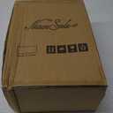 Nature Smile Deluxe Wooden Pants Hangers Solid Wood Bottom Jeans Hanger Skirt Hanger with 2-Adjustable Clips Pack of 20 (White)