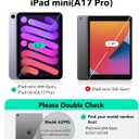 ESR for iPad mini 7 A17 Pro Case, iPad mini 7th/6th Generation Case with Stand(2024/2021), 3 Stand Modes, Slim and Light, Drop Safe, Supports Pencil Pro & Pencil (USB-C), Boost Kickstand Cover, Clear