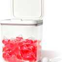 Gute Laundry Pod Holder with Lid - 67oz Sealed Automatic Pop-Up Dispenser, Laundry & Dishwasher Pods for Laundry Room Organization-2L