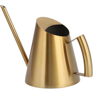 Watering Can, 1500ml Stainless Steel Long Spout Watering Cans, Gold Water Can Suitable for Potted Plants, Hanging Plants, and Outdoor Gardens