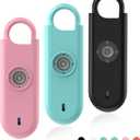 140dB Personal Safety Alarm for Women, 3 Pack Safe Alarm Protection Keychain with Strobe Light & Low Battery Notice, Security Siren Self Defense for Seniors College Girls, Pink+Blue+Black