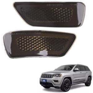 Smoked Lens Rear Bumper Reflector Light for Jeep Grand Cherokee (2011-2020) Patriot (2013-2017) Compass (2011-2017) for Dodge Journey 2011-2020, Replace# 57010720A 57010721AC