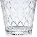 2-Piece Clear Glass Ice Bucket Set with Ice Tongs & Handle - 2.2 Liter and 1Liter Portable Ice Buckets Container for Champagne, Wine, Beer and Cocktail at Parties, Home Bar or Luxury Hotels