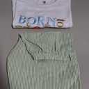 Unique Baby Boys 2pc Shorts Set Outfit Short Sleeve Shirt with Embroidery Design and Shorts, Size: 12 Years