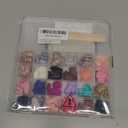 EBANKU 576 PCS Short False Nails Round, 24 Colors Fake Nail Full Cover Artificial Acrylic Nails Tips Press on Nails for Women Girls DIY Nail Art Design