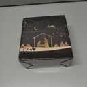 White Nativity Set, Resin Small Christmas Nativity Figurine, 11Pcs Miniature Nativity Scene, Holy Family Manger Scene Tabletop Nativity Figurines for Christmas Indoor Decor