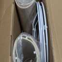 Small Lampshades Set of 2, Beige Linen Drum Lampshades, 8.66" Top x 8.66" Bottom x 7.87" High Lamp Shade, Lamp Shades Replacement for Table and Floor Lamps, Pendant Light, Handcrafted, Easy Assembly