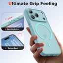 Case for iPhone 17 Pro 6.3'' Compatible with Mag-Safe [Camera Control Button] [Camera Protection] Matte Translucent Military Grade Shockproof Phone Case, Lake Blue