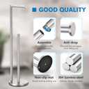Toilet Paper Holder Stand, Toilet Paper Stand Brushed Nickel, Free Standing Toilet Paper Holder, Toilet Paper Storage by Bathth