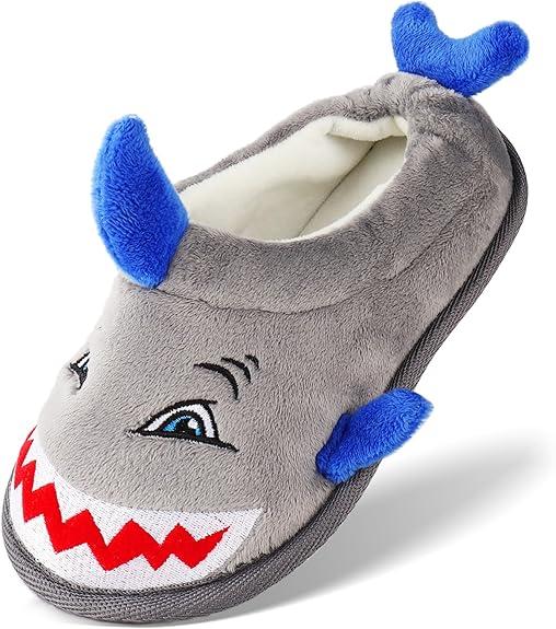 Slippers for Kids Toddler Boys Girls Memory Form Cute Animal House Shoes Warm Plush Winter House Slippers, Size 4/5