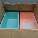 Thyle 24 Pieces Cubby Book Bins for Classroom, Classic, Retro Color