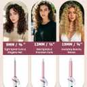 Mini Curling Iron for Short Hair Dual Voltage with European UK Plug Adapter 3/4 Inch Travel Size Small Barrel Curling Iron to Beachy Waves Curls with 30S Fast Heating, 5 Temps for Global