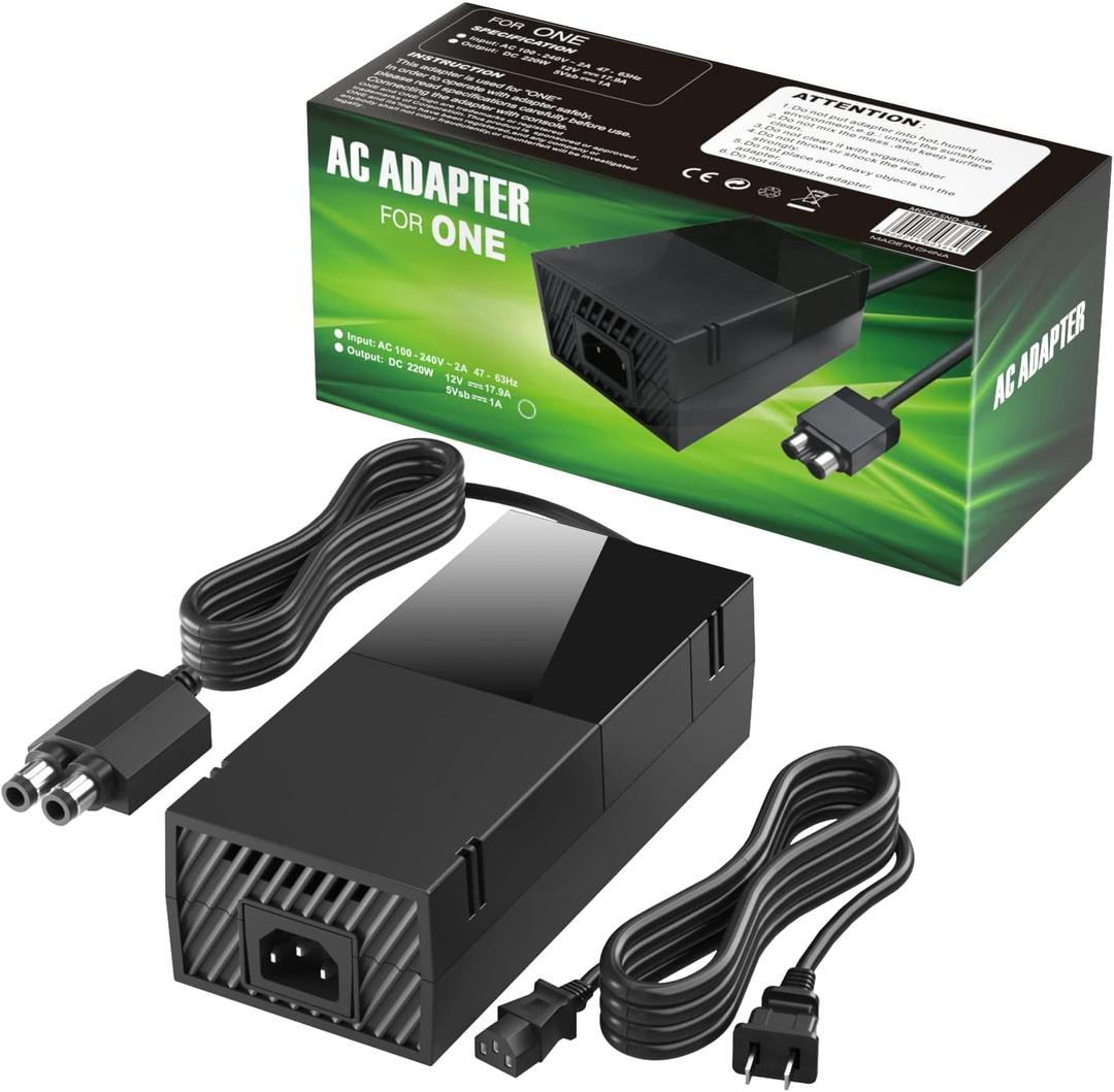 Puning Power Supply Brick for Xbox One,100V240V AC Adapter Power Supply Compatible with Xbox One Console