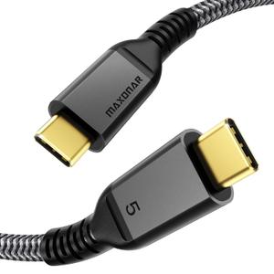 Maxonar [240W] Thunderbolt 4 Cable 4FT, Support 40Gbps Data Sync and 8K/5K for Monitor, Docking Stations and More