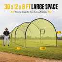 Eastrexon Baseball Batting Cage, 30 x 12 x 8 FT Batting Cages for Backyard