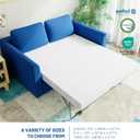4.5 Inch Cold Gel Memory Foam Mattress Replacement for Sleeper Sofa and Couch Beds - Full Size CertiPUR-US Certified (Sofa Not Included)