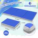 Wesiti 10 Pcs Bulk Kid Nap Mat for Preschool Daycare, Foldable
1.37" Thick 3 Section Sleeping Mats for Toddler, Waterproof, Kindergarten Classroom Back to School Supplies, 47"L x 24" W