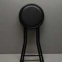 Folding Stool - Backless 24-Inch Stool with 225lb Capacity for Kitchen or Rec Room - Portable Indoor Counter Bar Stools by Lavish Home (Black)