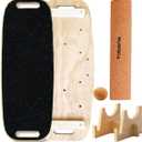 Balance Board for Adults Kids, 8 Modes Wobble Board with Adjustable Stoppers,Snowboard Trainer & Physical Therapy - 18"Roller and 2.8'' Ball Included