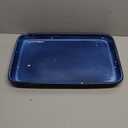 Emeril Lagasse Large Stoneware Baking Sheet  Non Stick Stoneware Cookie Sheet & Baking Tray, Oven Safe Baking Trays for Oven, Ceramic Sheet Pan, 15.75" (Blue)