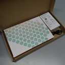 AnMengXinLing Keyboard Case for iPad mini 7th(A17 Pro) 2024/Mini 6th Generation with Mouse,Case for iPad mini7/mini6 with Detachable Wireless Keyboard Pencil Holder Slim Smart Cover, New Pink