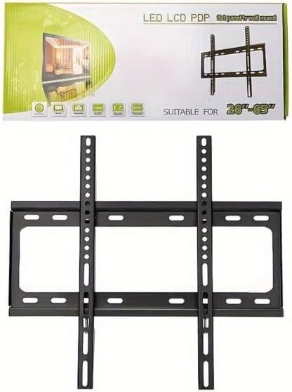 Universal TV Bracket Wall Mount Classic TV mounting Bracket fits 26 "-65" Low Profile for Easy mounting in Matte Black