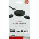 GE home electrical GE 3 Device HDMI Switch, Use with 4K Smart TV Roku Xbox PS3 PS4 Fire Stick DVD Blue Ray Fire TV HDTV Cable Box PC, 4K 1080p 60 FPS, Ultra HD, HDCP 2.2, Black, 33624