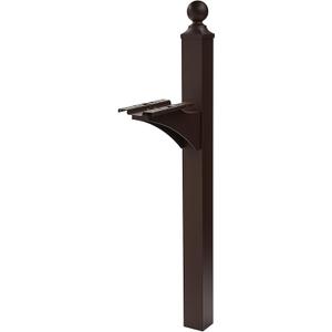 Architectural Mailboxes Landover Aluminum Mailbox Post, Compatibility Code A, B, C, LP000BZAM, Venetian Bronze