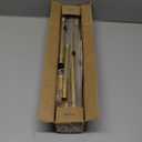 Curtain Rod for Windows 28 to 48 Inch, 2 Pack 5/8 Inch Gold Adjustable Curtain Rod, with 4 Brackets, Easy Installation and Simple End Caps, For Living Room, Bedroom, Outdoor