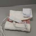 GOQO TOMO Heating Pad, 12 x 24 Inch, Pink Floral Pattern, Machine Washable, 8 Timer Settings, 12 Heat Levels, for Back Pain Relief-P01