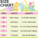 Easter Day Dog Collar, UP URARA PUP Easter Eggs Adjustable Pet Collar with Bowknot Charm, Colorful Eggs Dog Collars for Small Medium Large Dogs