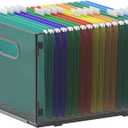 Hanging File Organizer, Mesh File Folder Organizer File Crate File Cabinet Inserts Storage Box, Letter Size