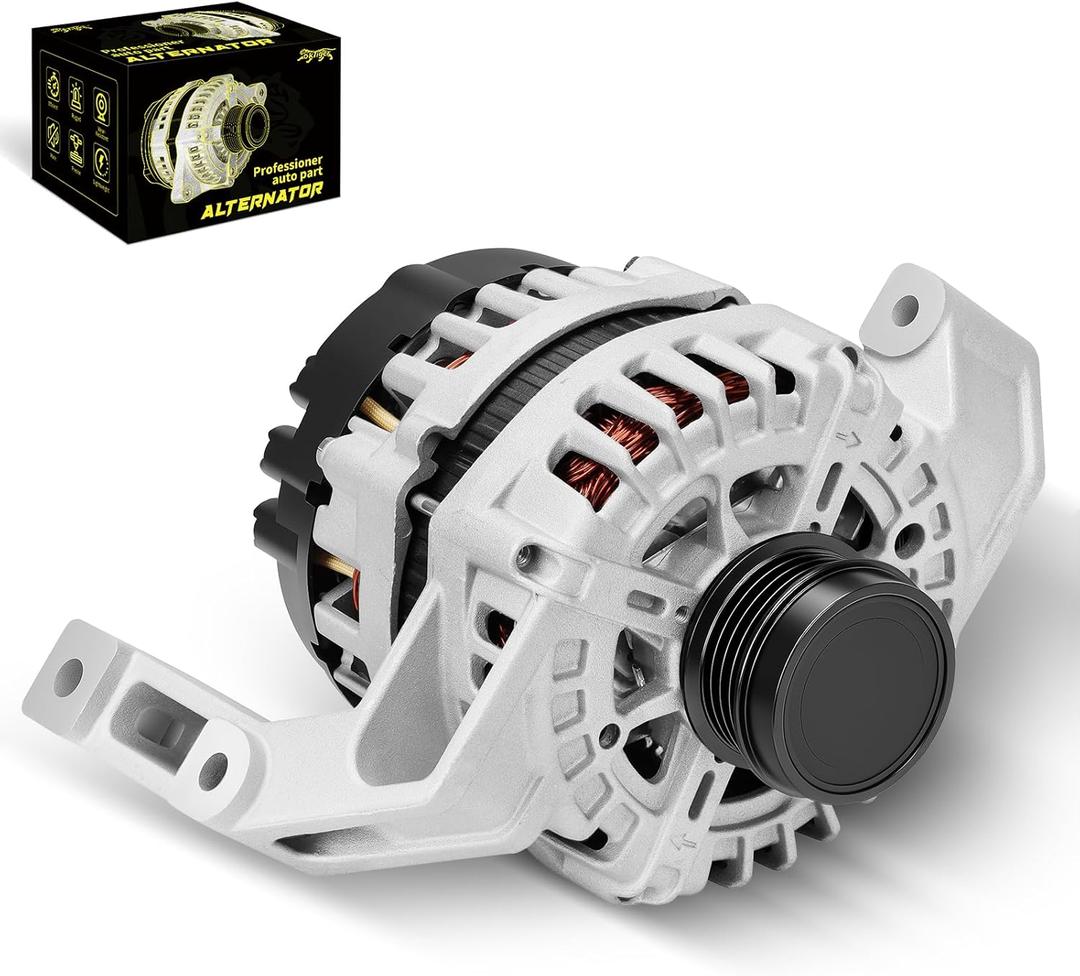 Oktiger Upgraded Alternator for Ford Focus 2012 2013 2014 2015 2016 2017 2018 S Se Sel Titanium 2.0L, Fit for Ford Focus 2012-2018, L4 12V 150A Clockwise 4-Groove Pulley, OE BV6T-10300-EB