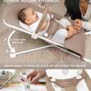Baby Delight Highland Organic Baby Bouncer | Infant | 0 6 Months | 3-Position Recline | Organic Mocha