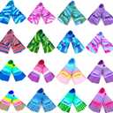 Gugmoy Kids Swim Fins,Comfortable Silicone Flippers for Swimming and Diving,Size Suitable Beginners Kids Girls Boys Adults (Large, PacificBlue)