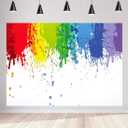 Paint Splash Party Backdrop Colorful Painting Art Photo Background MEETSIOY Abstract Oil Painting Studio Props Banner Birthday Party Supplies Photography Backdrop 9x6ft BJZSMT20