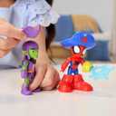Spidey and HIS Amazing Friends Marvel Water-Webs Webs Ahoy Bubble Pirate Ship Toy, 3-Inch Action Figures & Boat Playset, Super Hero Toys, 3+ Years, 17x8x4 Inches