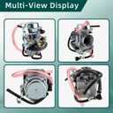 AUTOKAY KLF300 Carburetor Fits for Kawasaki Bayou 300 KLF300 KLF 300 KLF300A KLF300B KLF300C 1986-2005 ATV Carb