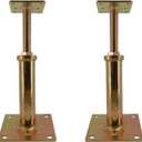 RV Camper Step Brace Stabilizer Jack Post Pole, Adjustable Height 7 5/8" to 14", Max Load 2000 lb, 3/4" Threaded Solid Rod, 2 Pack